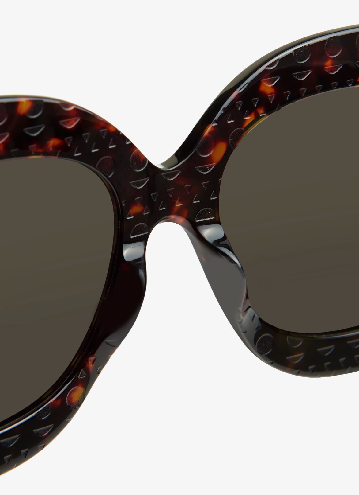 Burgundy Cat-Eye Sunglasses ALAÏA HAVANA-HAVANA-GRAY BURGUNDY CAT-EYE SUNGLASSES